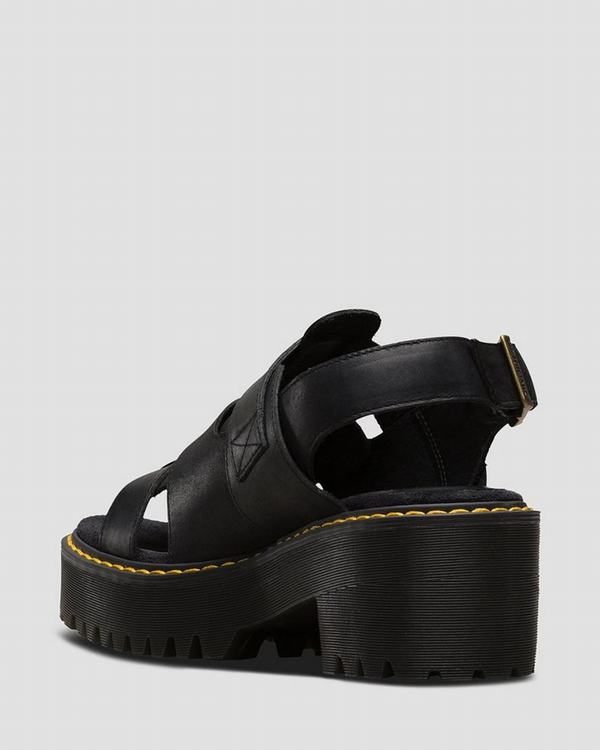 Dr Martens Dámské Sandály Ariel Wyoming Černé, CZ-172635